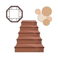 illustration of staircase vector