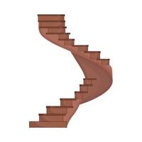 illustration of spiral staircase vector