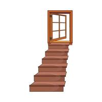 ilustración de escalera vector