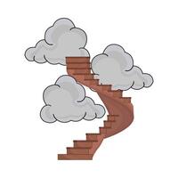 illustration of spiral staircase vector