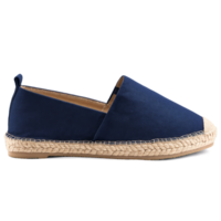 Casual navy blue espadrilles Relaxed navy blue canvas espadrilles with a 1 inch jute wrapped png