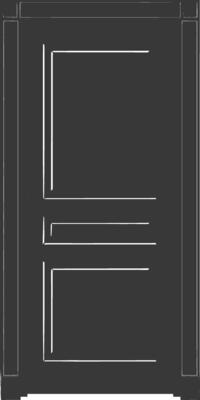 Silhouette door black color only