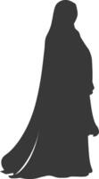 silueta hijab símbolo negro color solamente vector