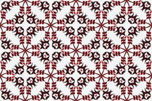 vintage seamless pattern with red and white color vector