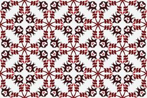 vintage seamless pattern with red and white color vector