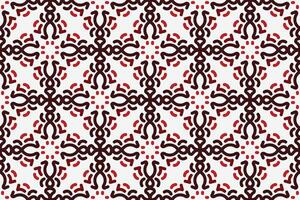 vintage seamless pattern with red and white color vector