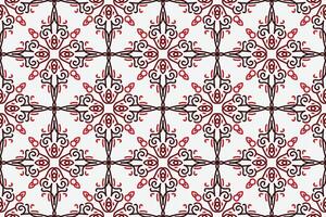 vintage seamless pattern with red and white color vector