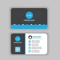 Modern and clean professional business card template vector