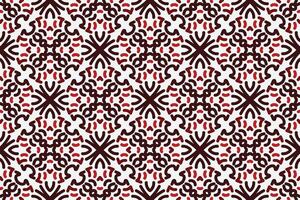 vintage seamless pattern with red and white color vector