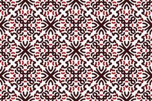 vintage seamless pattern with red and white color vector
