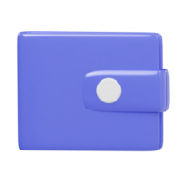 Wallet icon 3d render illustration png