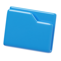 Folder icon 3d render illustration png