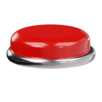 Button icon 3d render illustration png