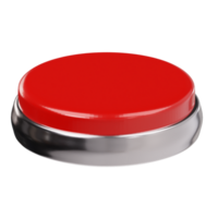 Button icon 3d render illustration png