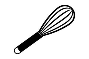 Black Kitchen whisk icon design vector