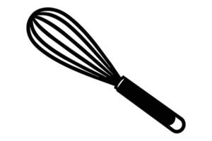 Black Kitchen whisk icon design vector