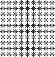 geométrico textura en el formar de un modelo de negro flores en un blanco antecedentes vector