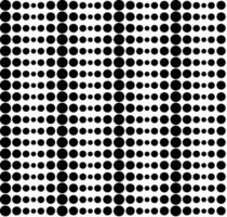 geométrico textura en el formar de negro puntos y círculos en un blanco antecedentes vector