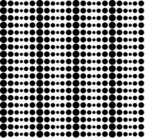 Geometric texture in the form of black dots and circles on a white background vector