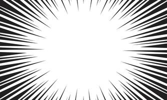 Radial speed stripes comic background vector