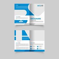 Creative bi fold brochure design vector