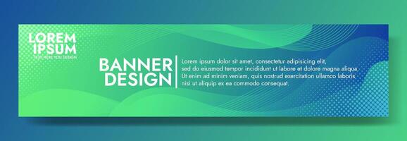 elevar tu visuales con el cautivador verde a azul degradado ola bandera. ideal para creando dinámica encabezados, llamar la atencion promociones, y moderno gráficos vector