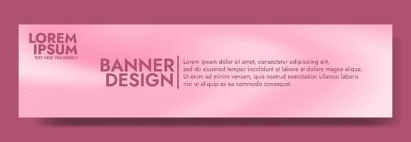 Gradient blurred banner in shades of pink. Ideal for web banners, social media posts, or any design project that requires a calming backdrop vector