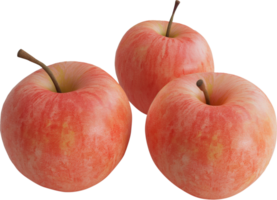 Fresh Apple fruits isolated on a transparent background png