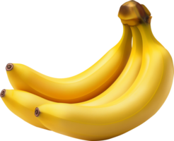 amarelo banana - delicioso banana isolado em uma transparente fundo png