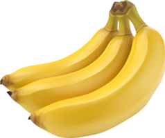 Yellow Banana - delicious Banana isolated on a transparent background png