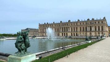 PARIS, the beautiful latona fountain in the gardens of chateau versailles in paris, france video