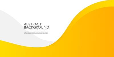 Abstract geometric gradient wave yellow background with shadow. Yellow modern design on bright white background for poster, banner, and business card . Eps10 vector