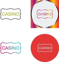 casino firmar icono diseño vector