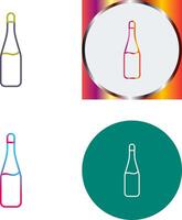 Champagne Bottle Icon Design vector