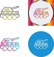 Infantry Tank Icon Design vector