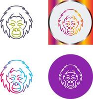 Orangutan Icon Design vector