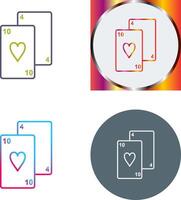 Playing Cards Icon Design vector