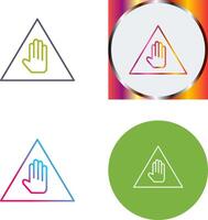 Unique Warning Icon Design vector