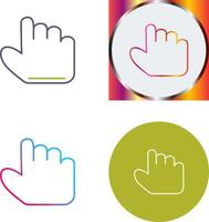 Unique Hold Icon Design vector