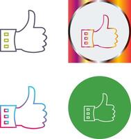 Unique Like Icon Design vector