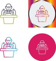 Unique Lecture Icon Design vector