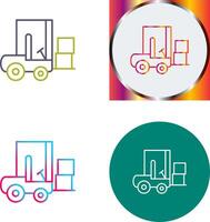 Forklifter Icon Design vector