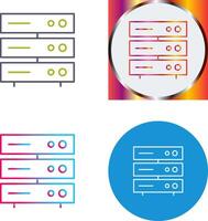 Unique Server Network Icon Design vector