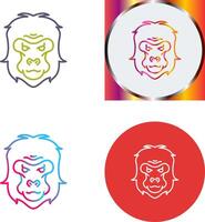 Gorilla Icon Design vector