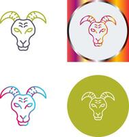 Goat Icon Design vector