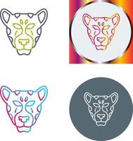 leopard Icon Design vector