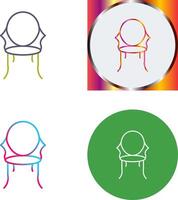 Ancient Chair Icon Design vector