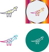 Dinosaur Icon Design vector