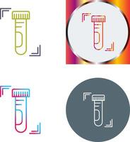 Test Tube Icon Design vector