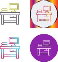 Table Icon Design vector